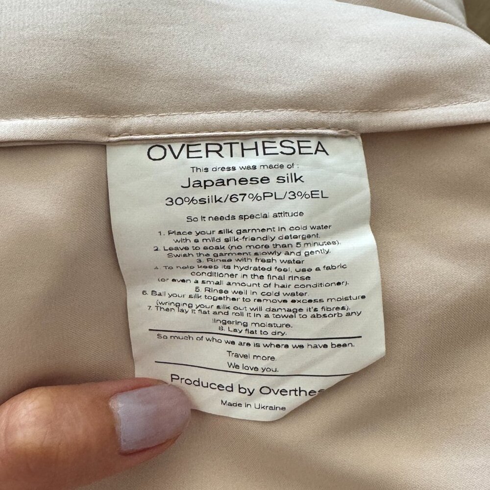 OVERTHESEA Off-Shoulder Crop Top and Maxi Skirt Beige Set - Picture 11 of 11